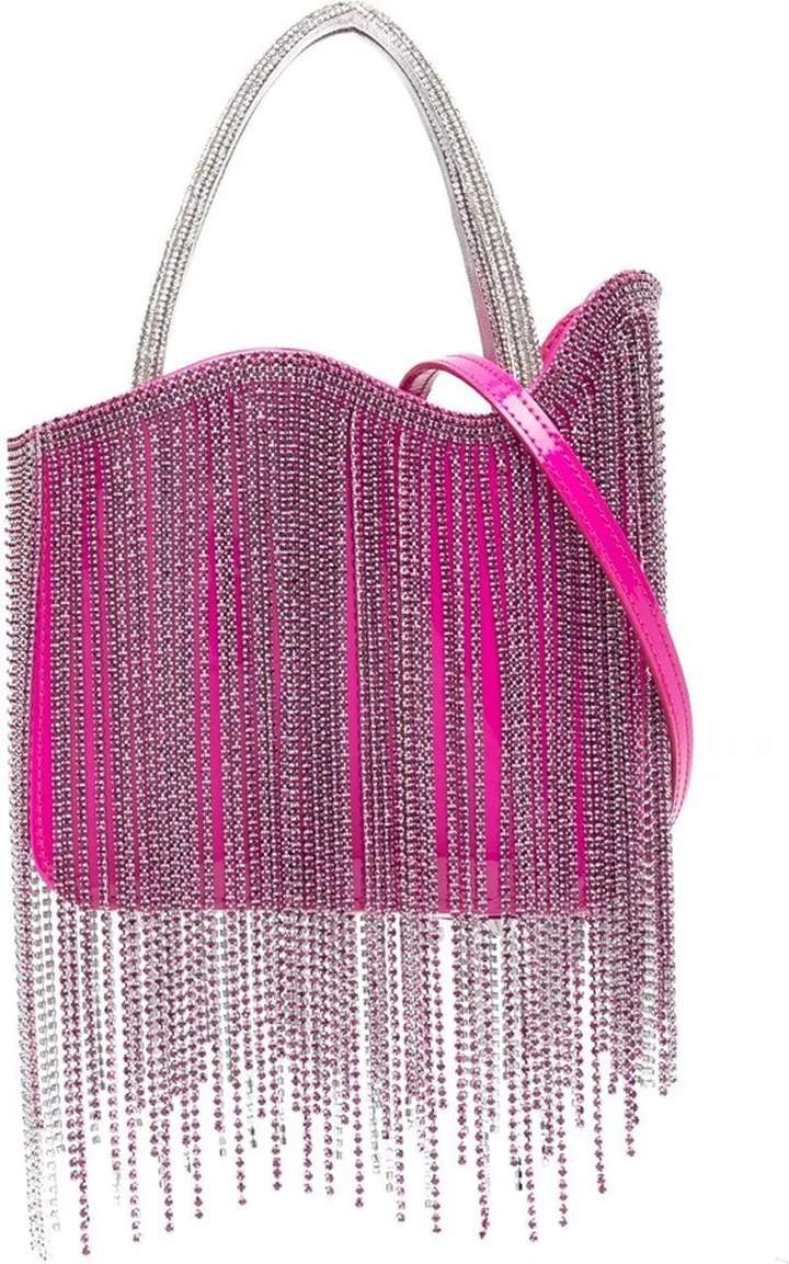 mini Ivy crystal fringe bag
