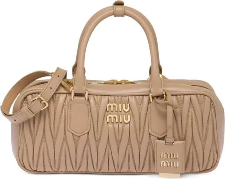 Matelassé leather tote bag