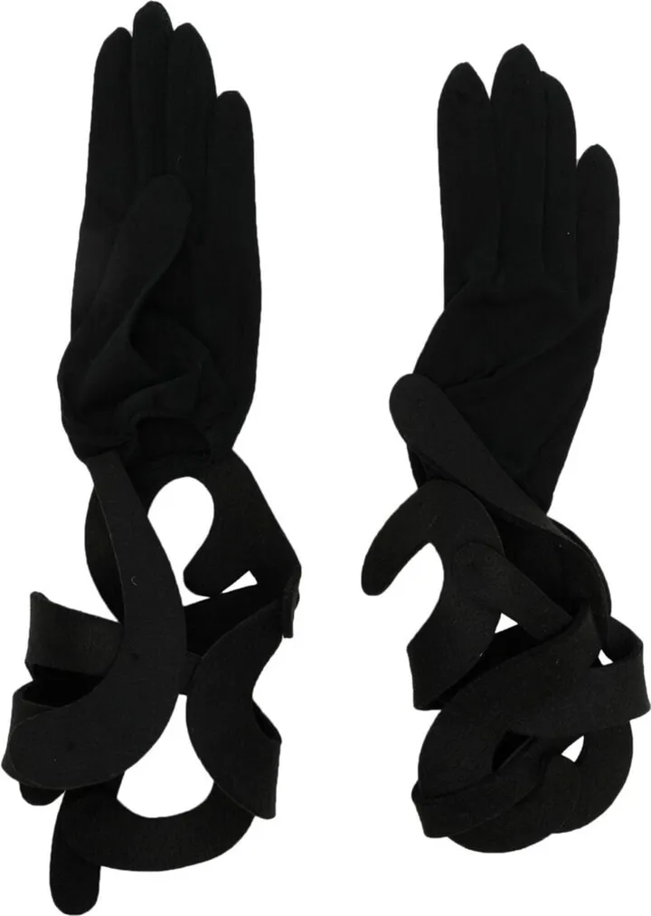 Cut-Out Detail Cotton Gloves