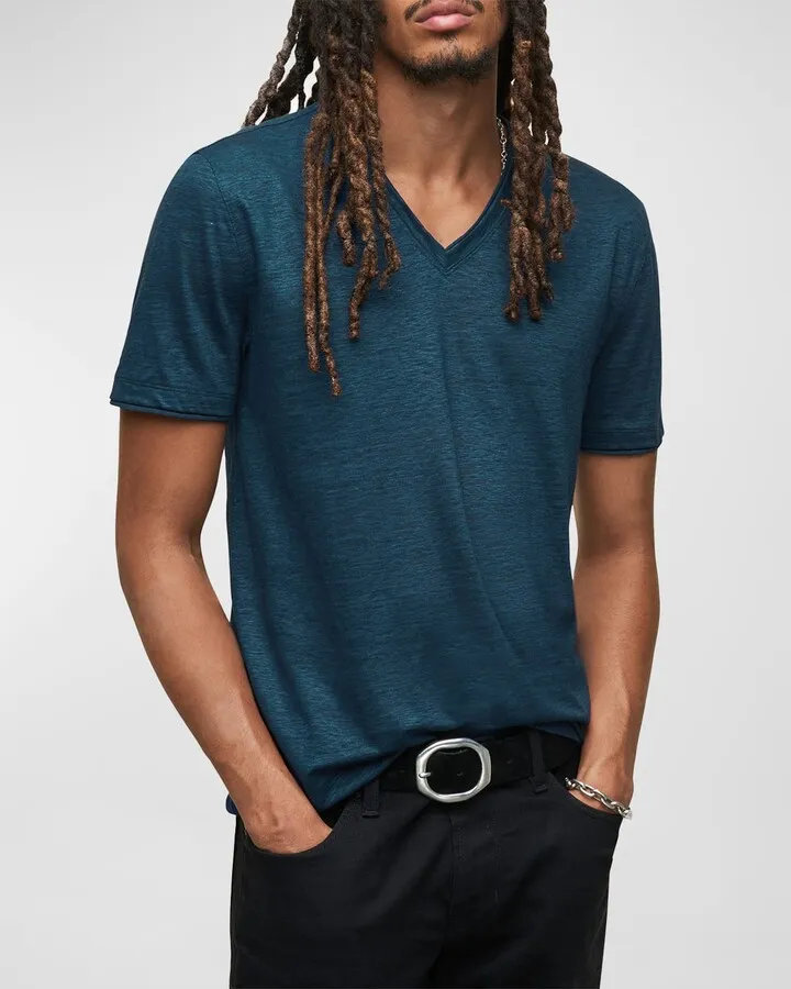 Men's Wooster Linen V-Neck T-Shirt