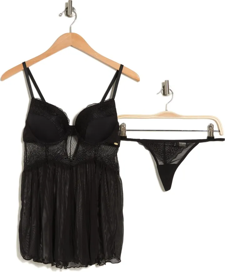 Semi Cup Lace Babydoll Chemise