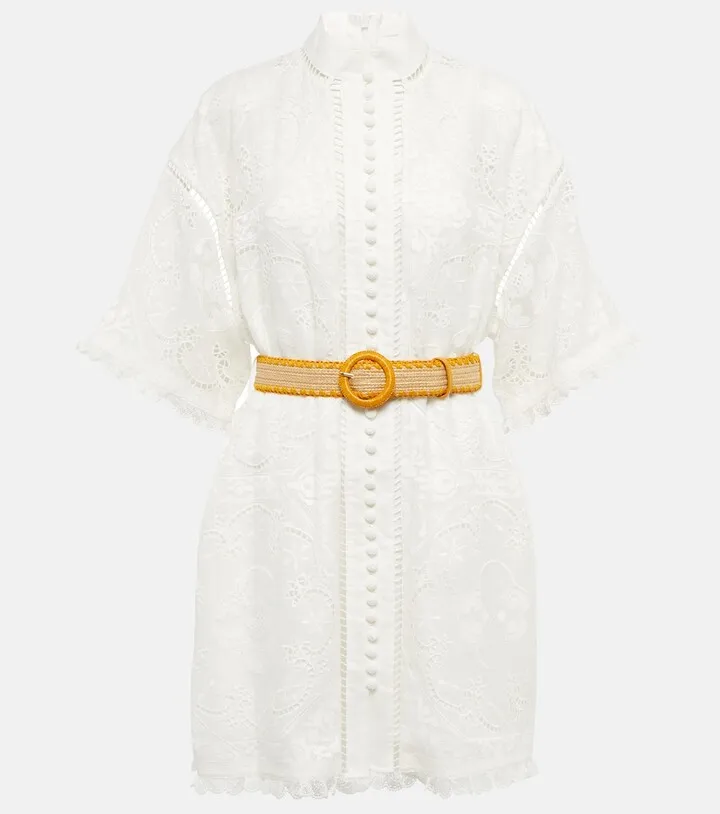 Laurel broderie anglaise minidress