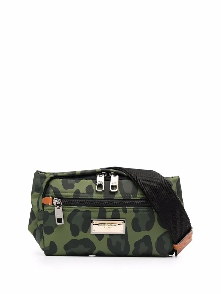 Camouflage-Print Belt Bag