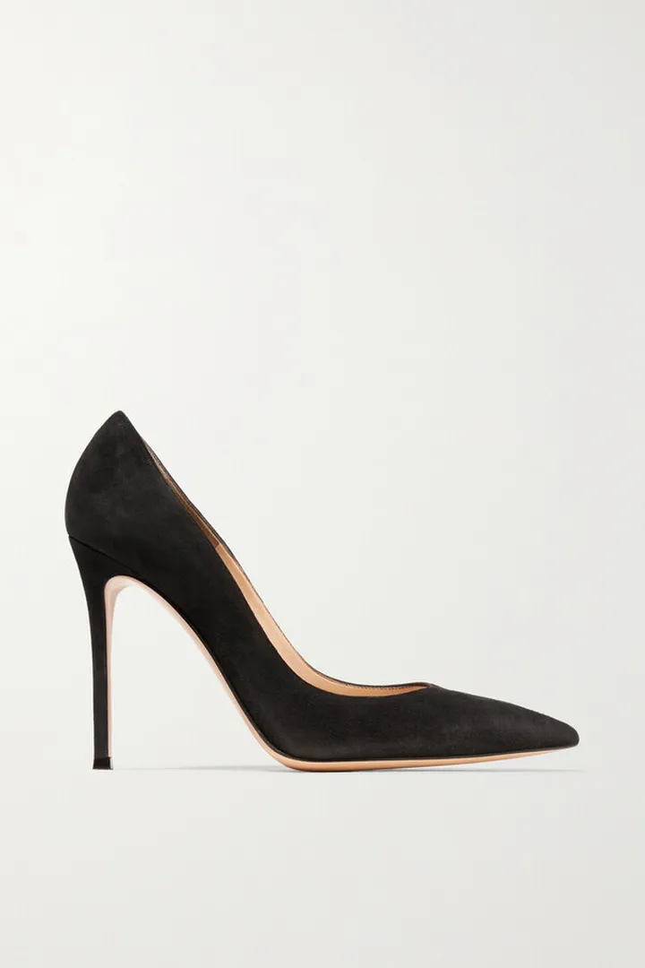 Gianvito Rossi - 105 Suede Pumps - Black