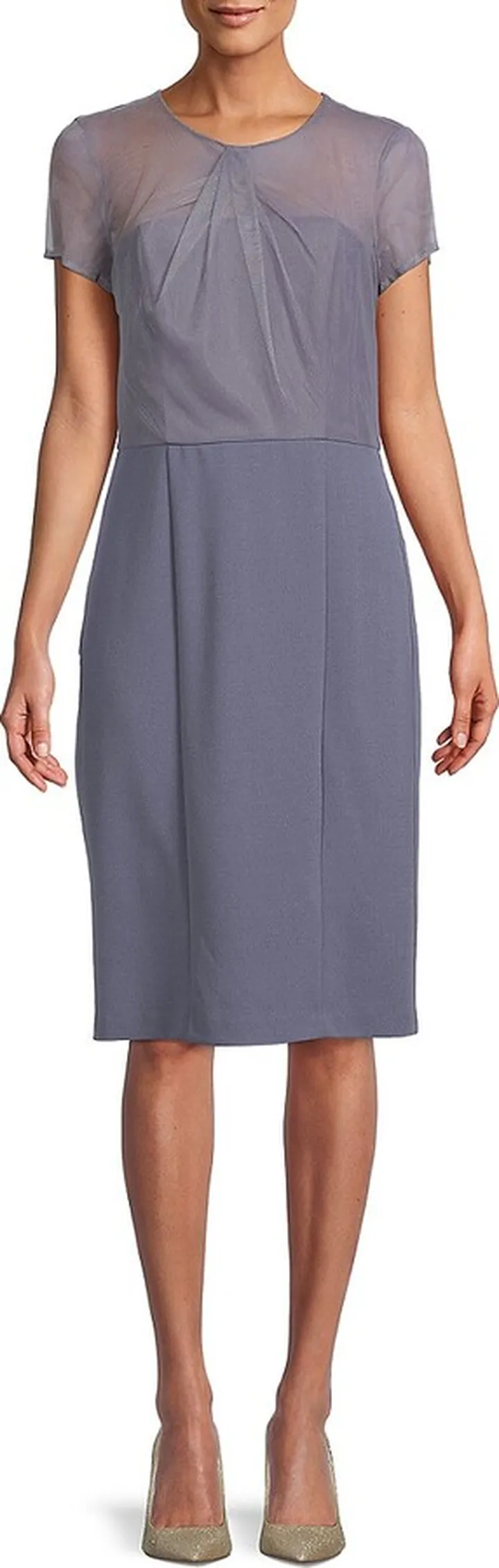 Draped Sheath Dress