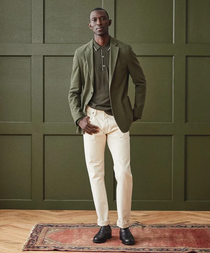 Knit Madison Sport Coat in Olive