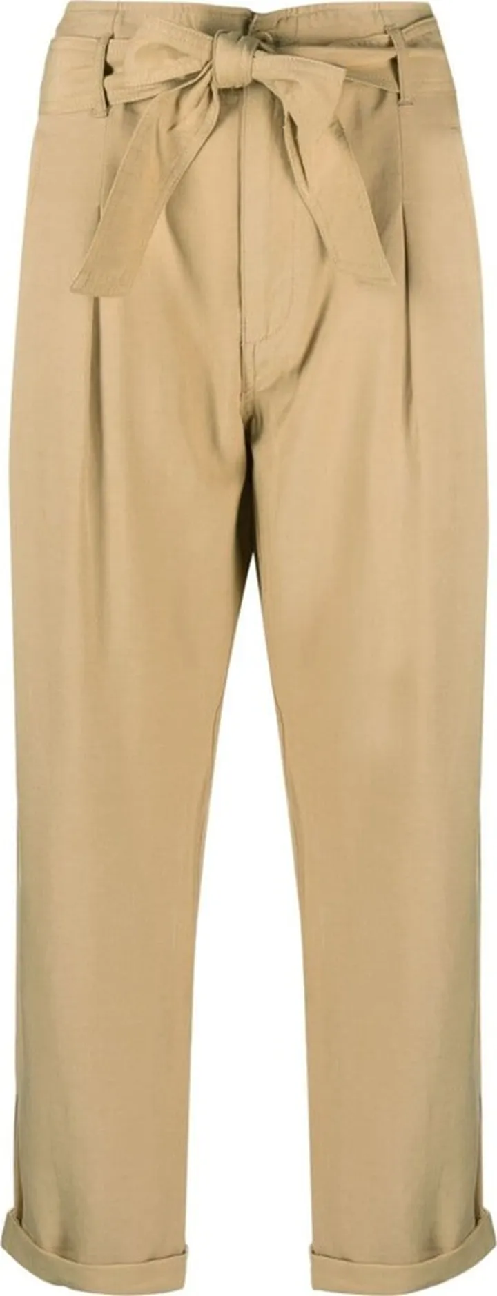 Alyndra belted-waist cropped trousers