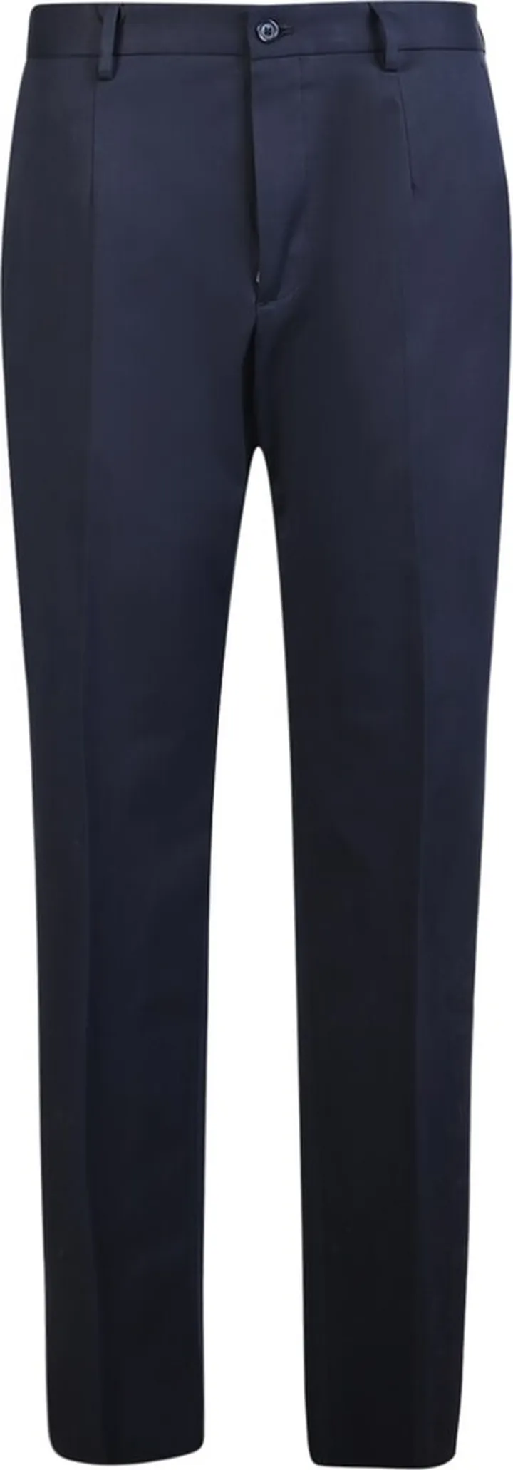 Dark Blue Straight-leg Tailored Trousers