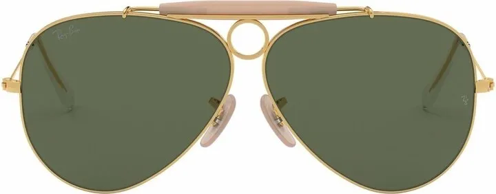 Shooter aviator-frame sunglasses