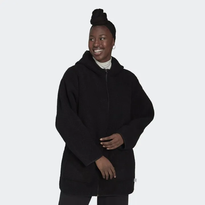 Polar Fleece Long Hooded Track Top