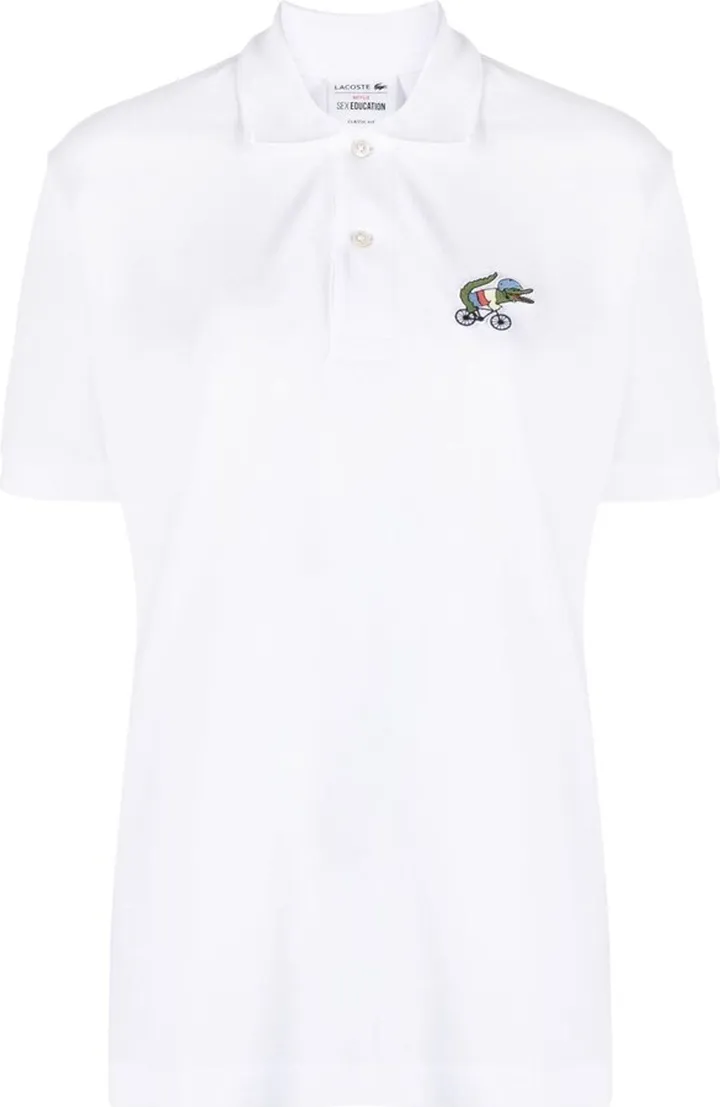 Logo-Patch Cotton Polo Top