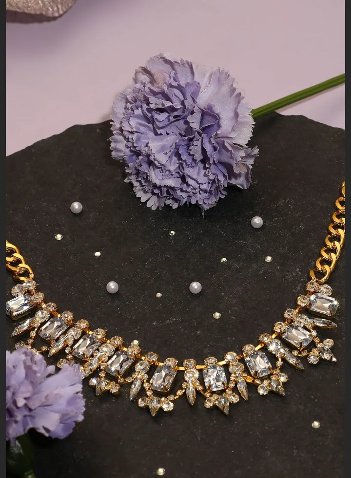 Silver Plated Designer Party Necklace For Women