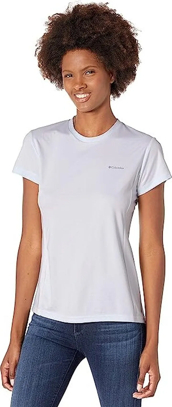 Columbia Zero Ice Cirro-Cool Short Sleeve Shirt (White) Women's Clothing