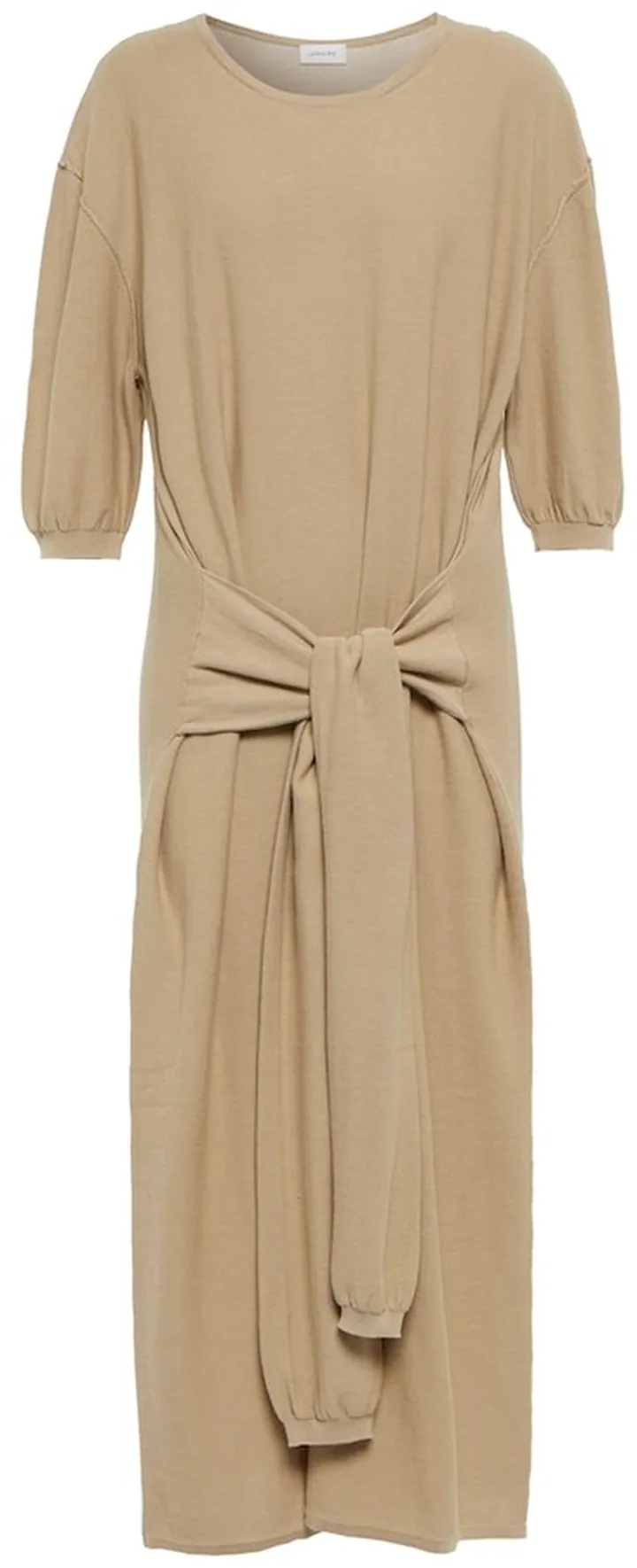 Cotton crepe sweater dress