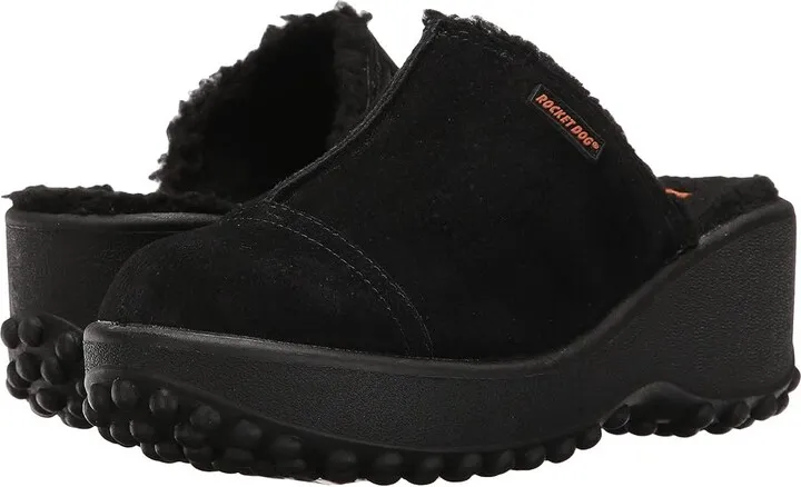 Rocket Dog Fran (Black Nubuck) Women's Clog Shoes