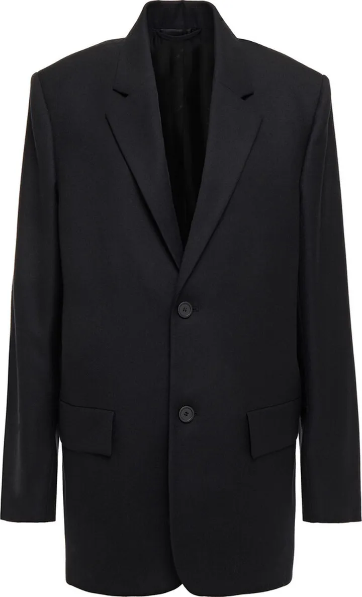 Wool-twill blazer