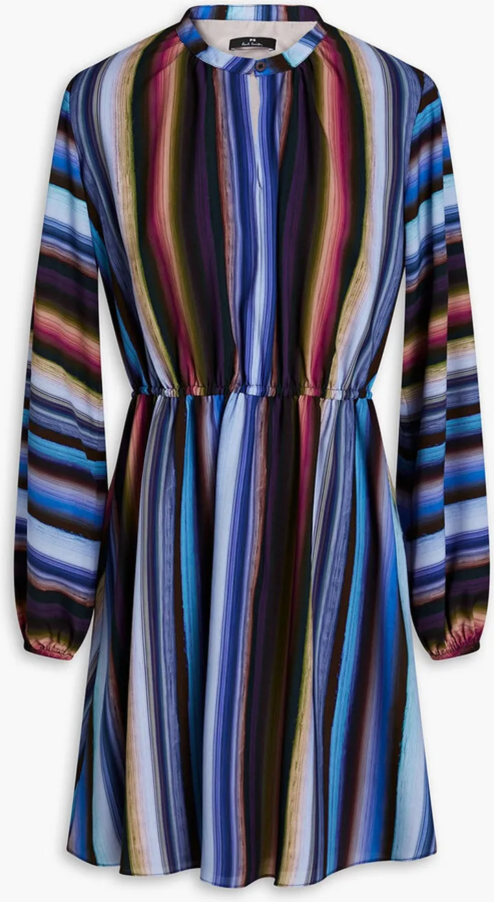 Striped cady mini dress