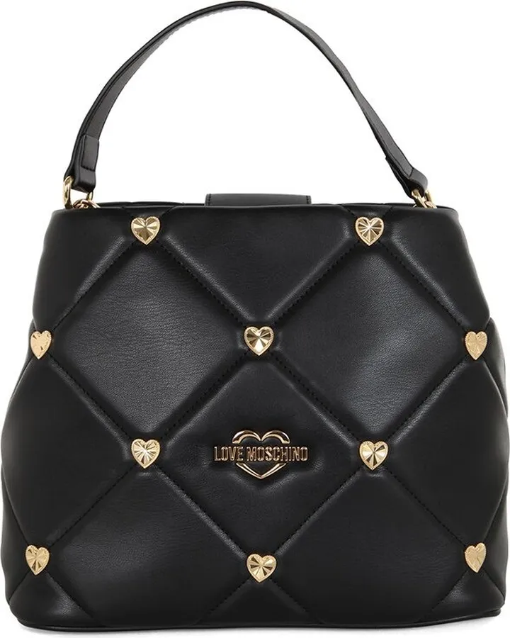 Love Moschino Heart Stud Embellished Tote Bag
