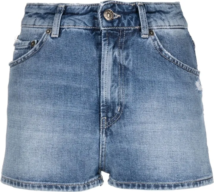 Skinny High-Waisted Denim Shorts