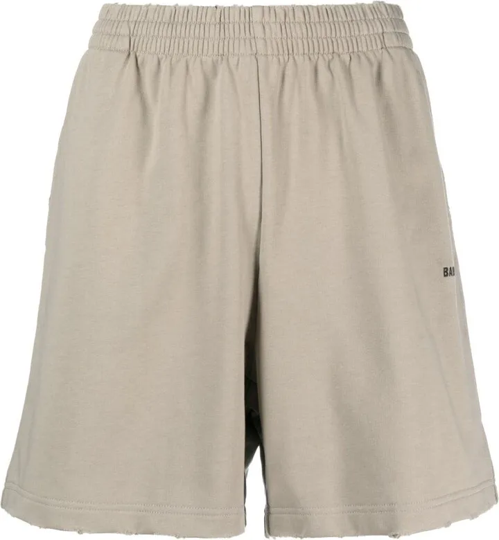 Logo-Embroidered Cotton Shorts