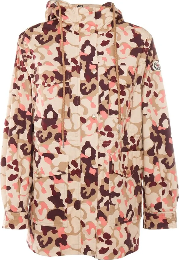 Moncler Abstract-Printed Hooded Jacket