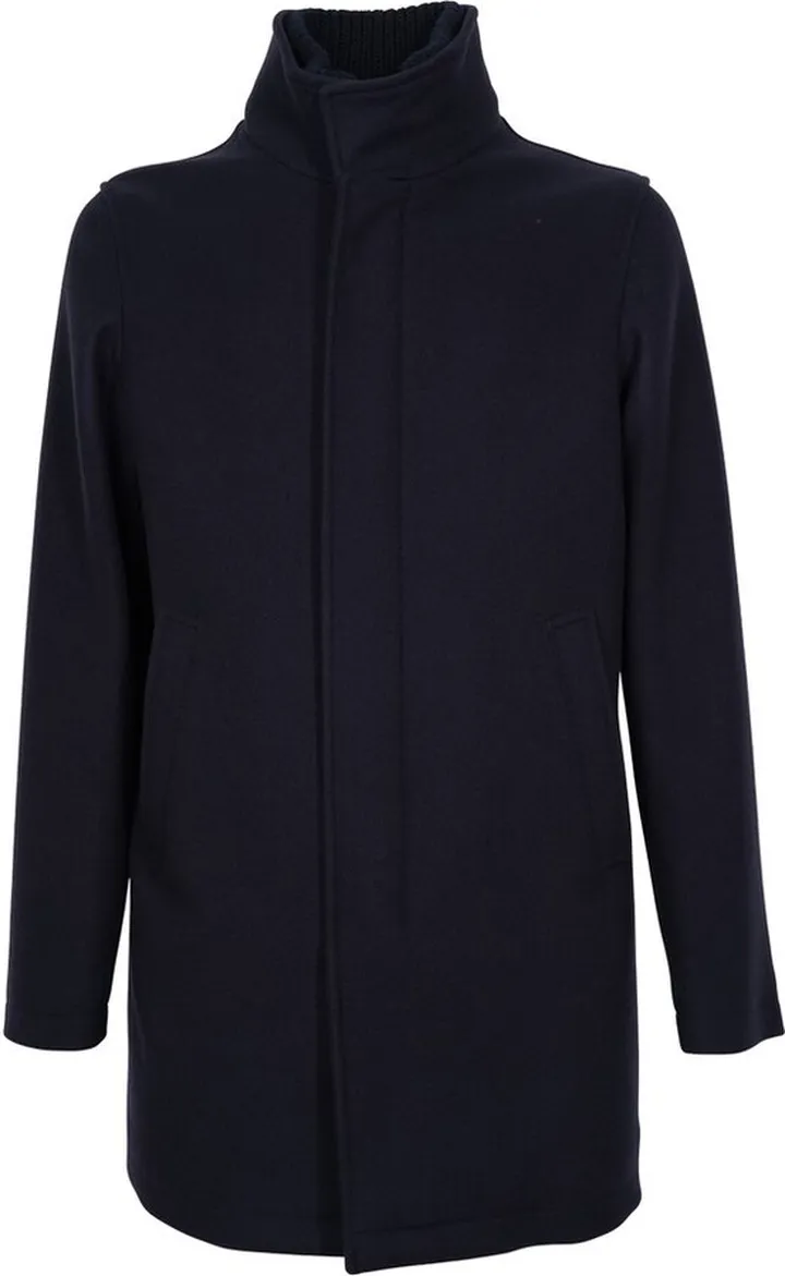 Herno High-Neck Single-Breasted Coat