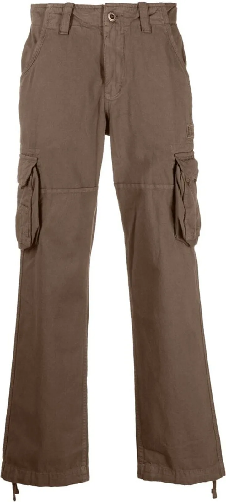 Wide-Leg Cargo Trousers