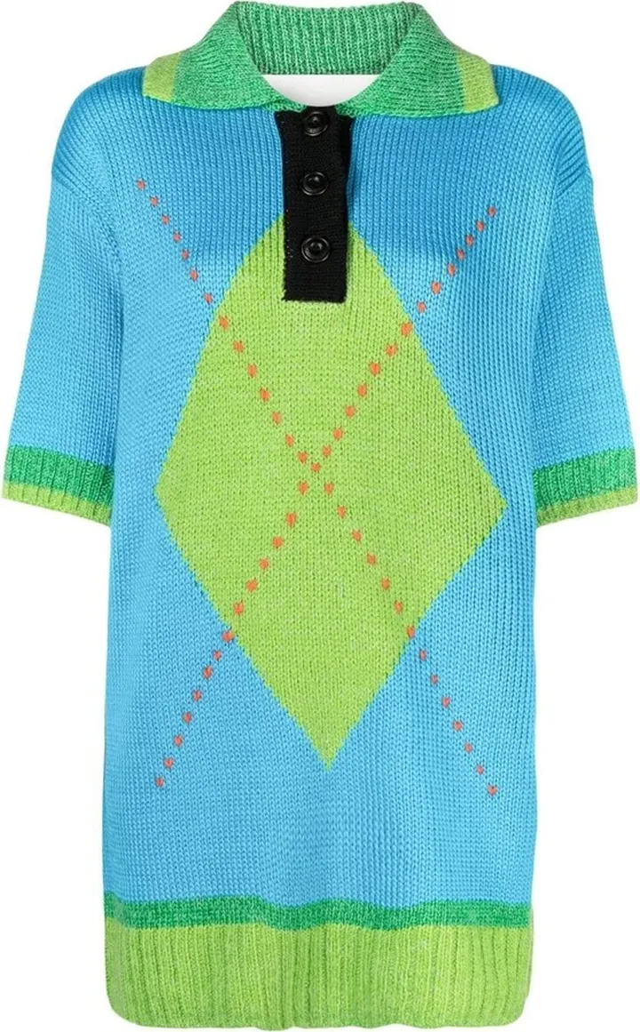Intarsia-Knit Top