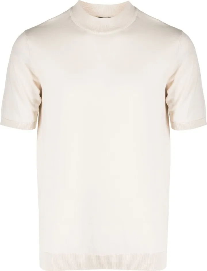 fine-knit cotton T-shirt