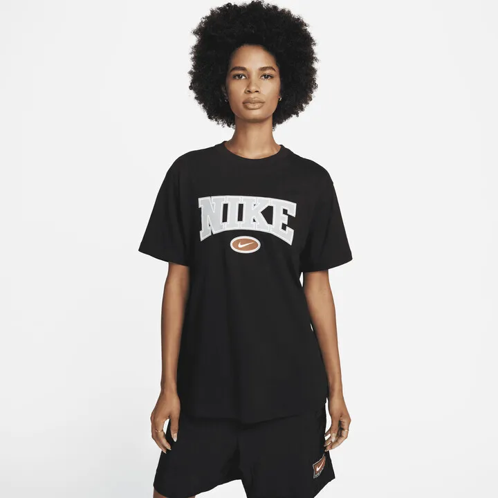 Women's Nike Sportswear Essential Oversized T-Shirt in Black