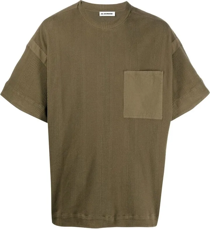 patch-pocket cotton T-shirt