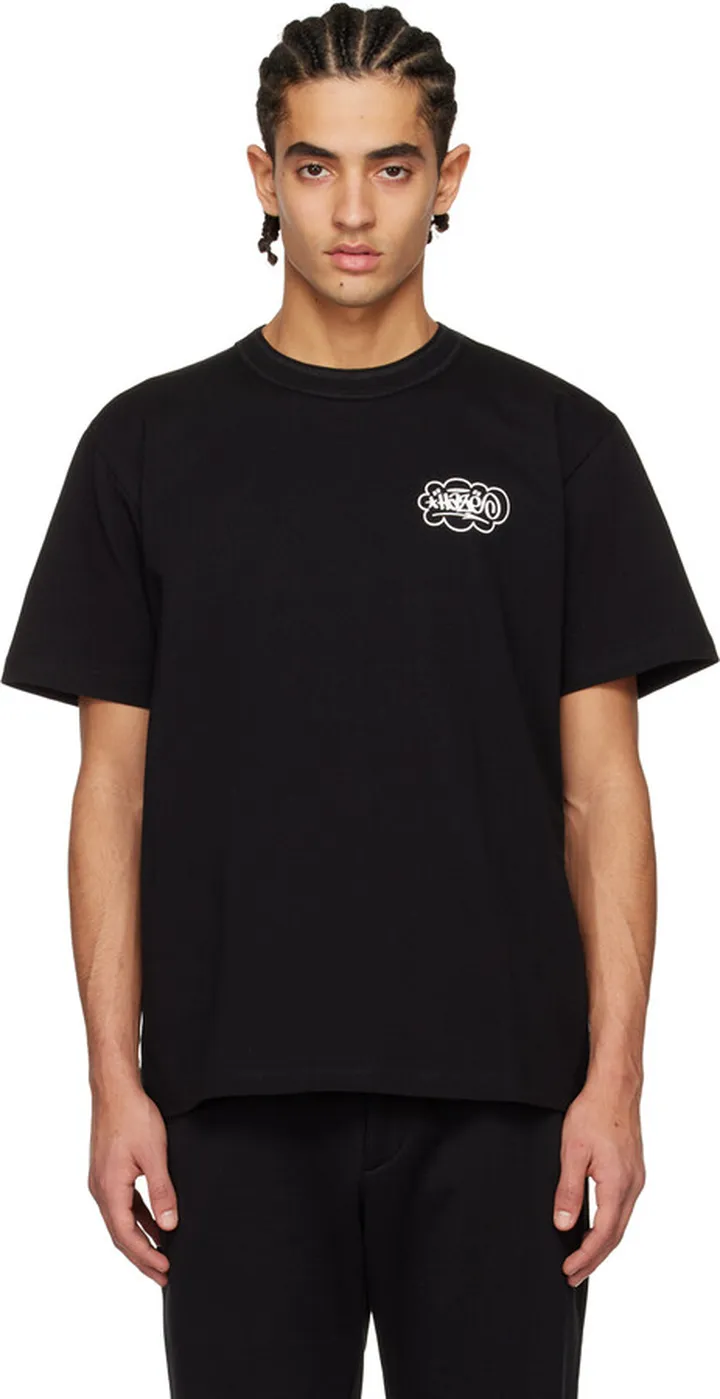 sacai Black 'One Kind Word' T-Shirt