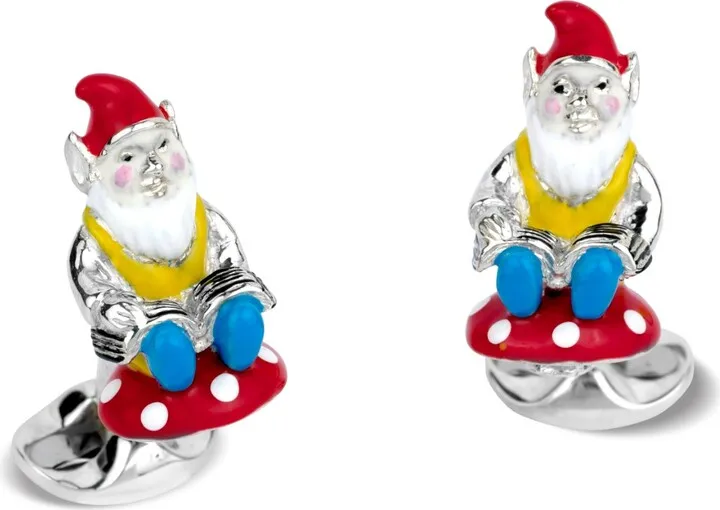 Deakin & Francis - Deakin & Francis Sterling Silver Gnome Cufflinks