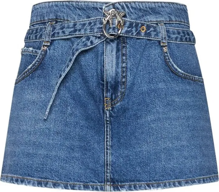 Pinko High-Waisted Denim Shorts