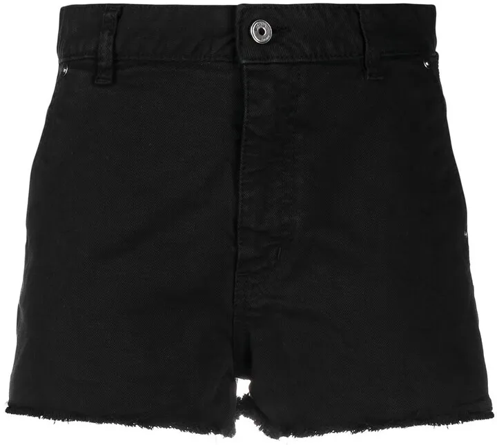 Logo-Stripe Denim Shorts
