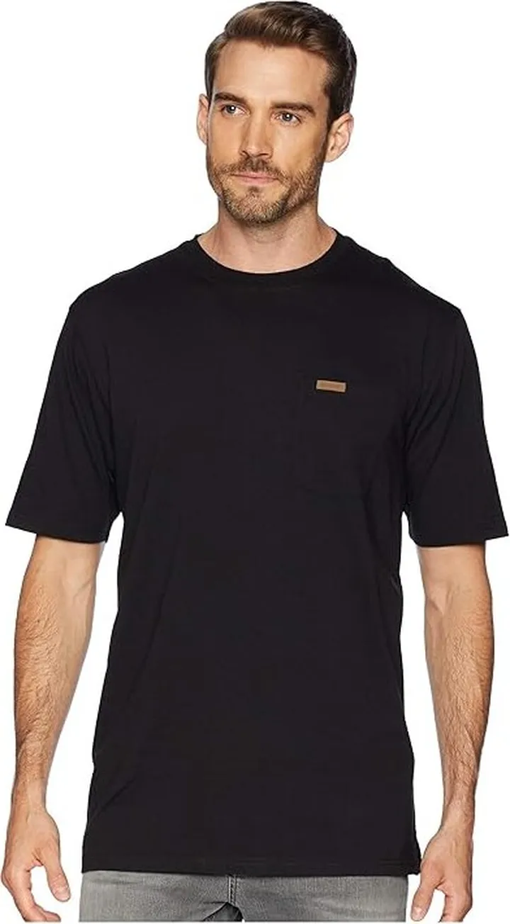 Pendleton Short Sleeve Deschutes Pocket Tee (Black) Men's T Shirt