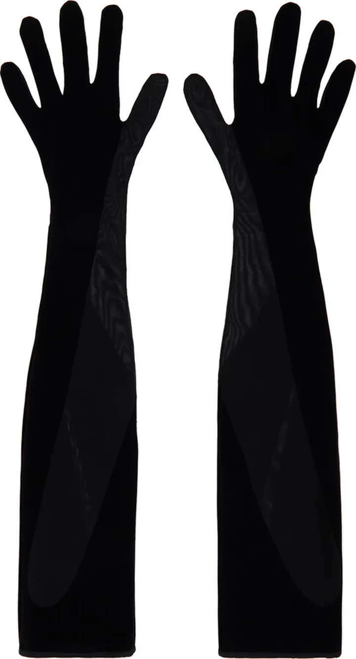 Wolford Black Mugler Edition Gloves