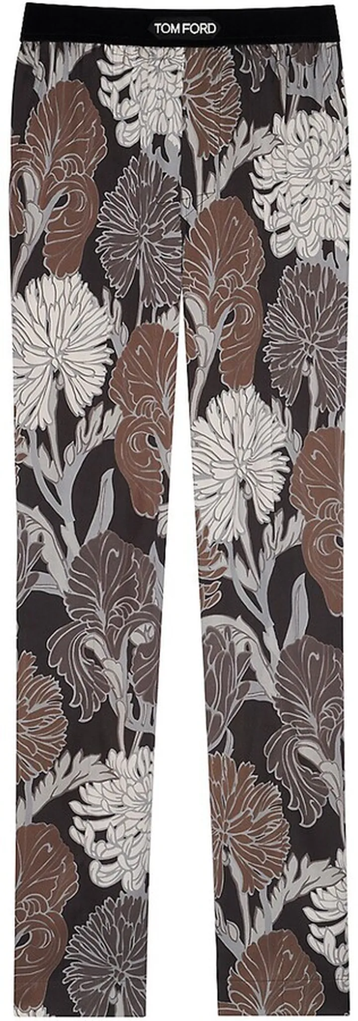 Acid Floral Silk Pajama Pants