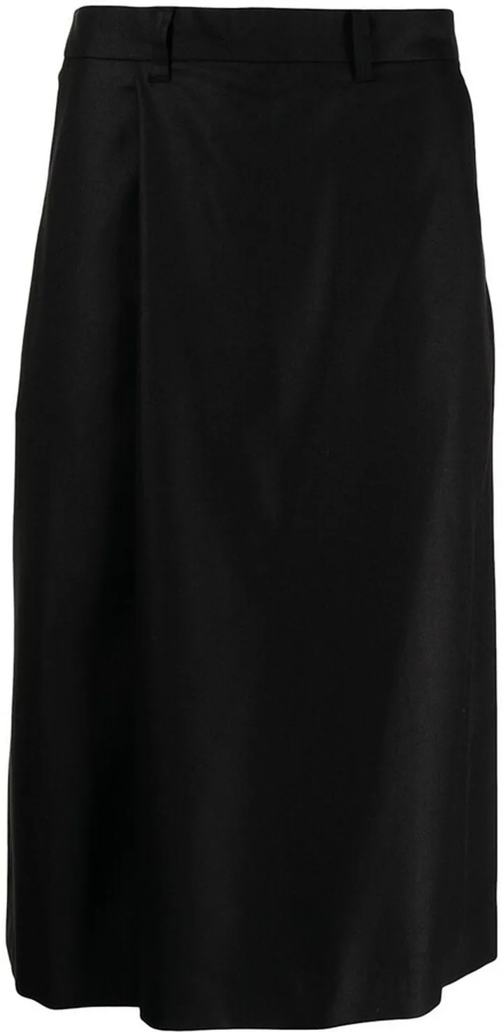 Wool Drop-Crotch Cropped Trousers
