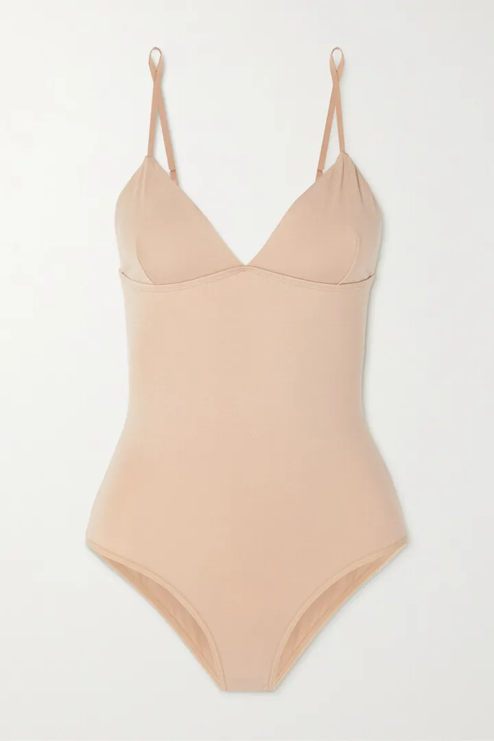 Baserange - Mississippi Stretch-bamboo Lyocell Jersey Bodysuit - Off-white
