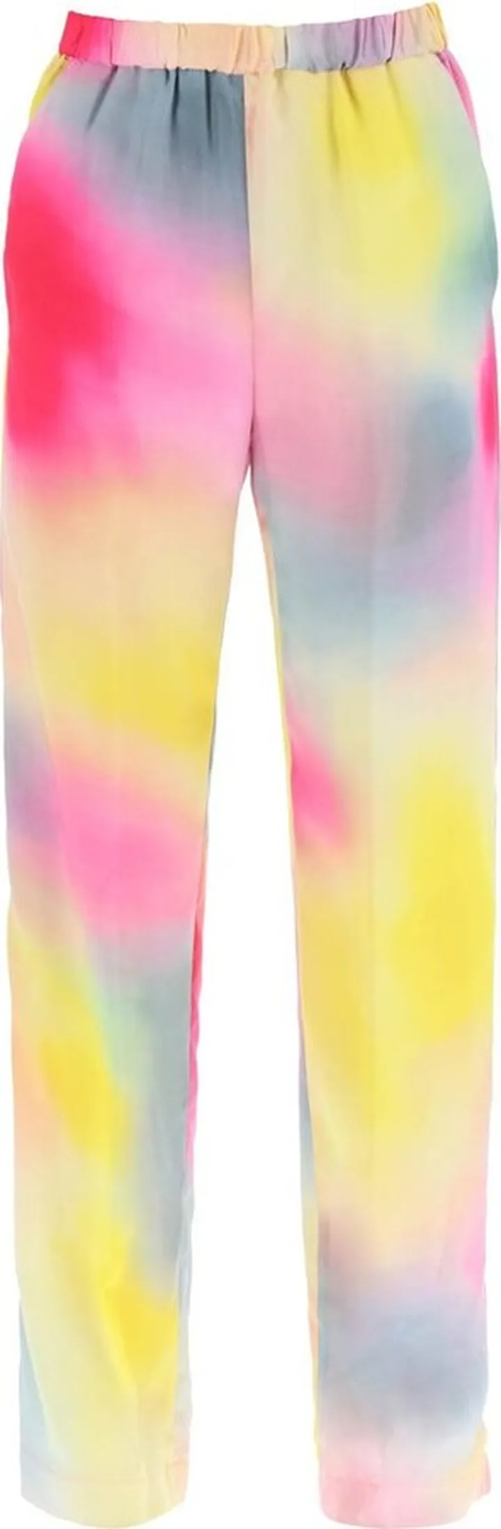 MSGM Watercolour Straight Leg Trousers
