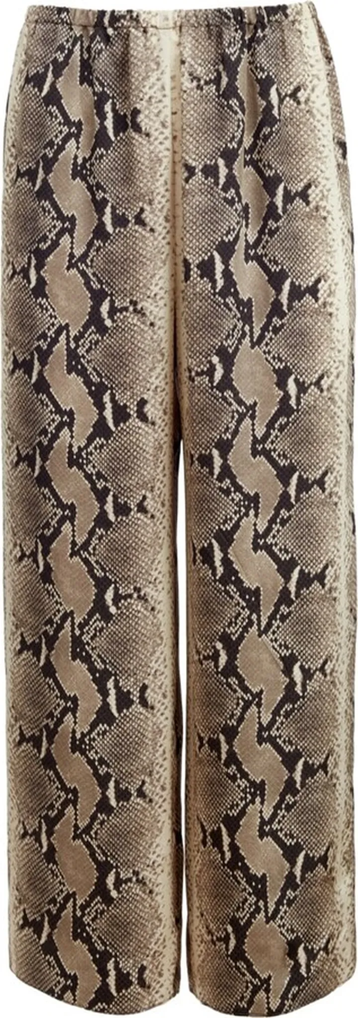 Mindy snake-print crop trousers