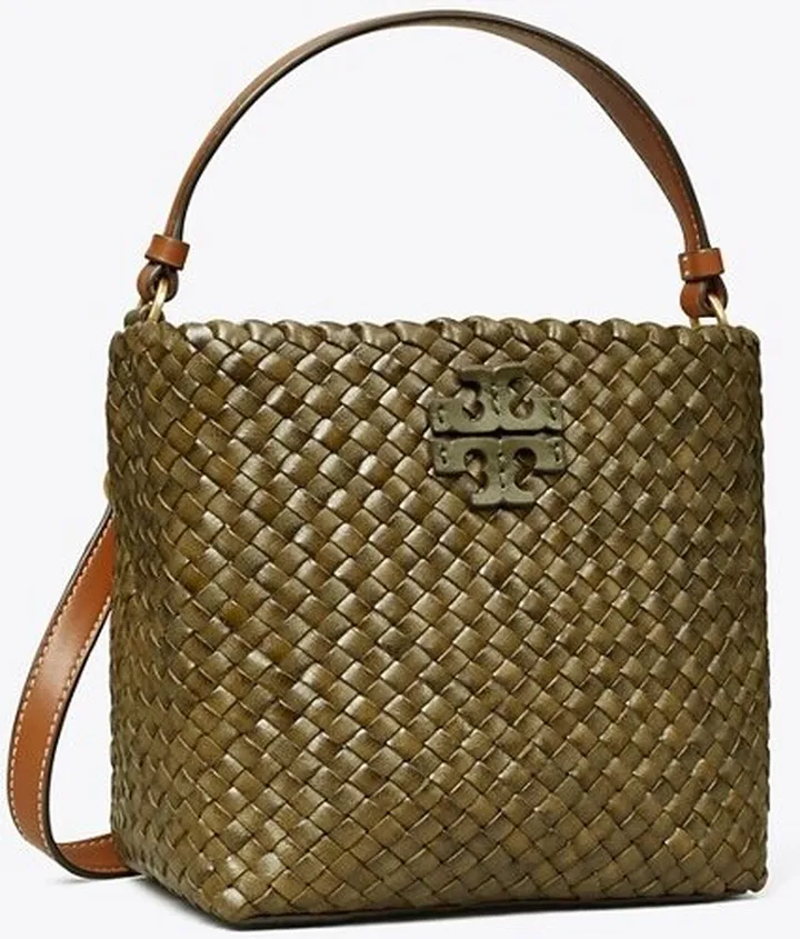 Small McGraw Woven Bucket Bag