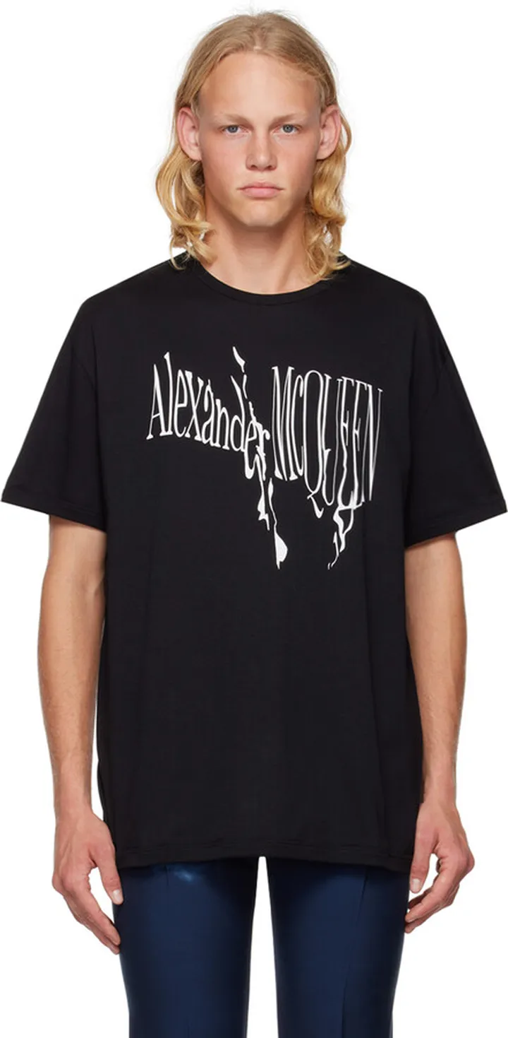 Alexander McQueen Black Printed T-Shirt