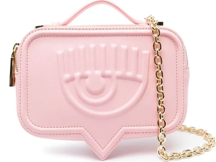 Eyelike-motif crossbody bag