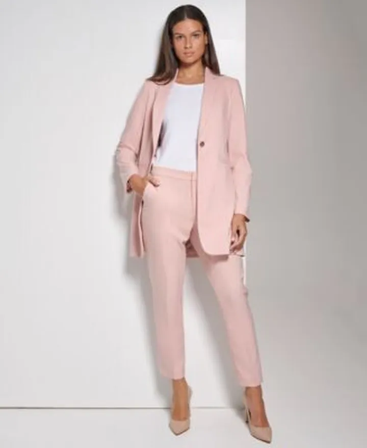 Tommy Hilfiger Womens One Button Topper Jacket Solid Sutton Ankle Pants