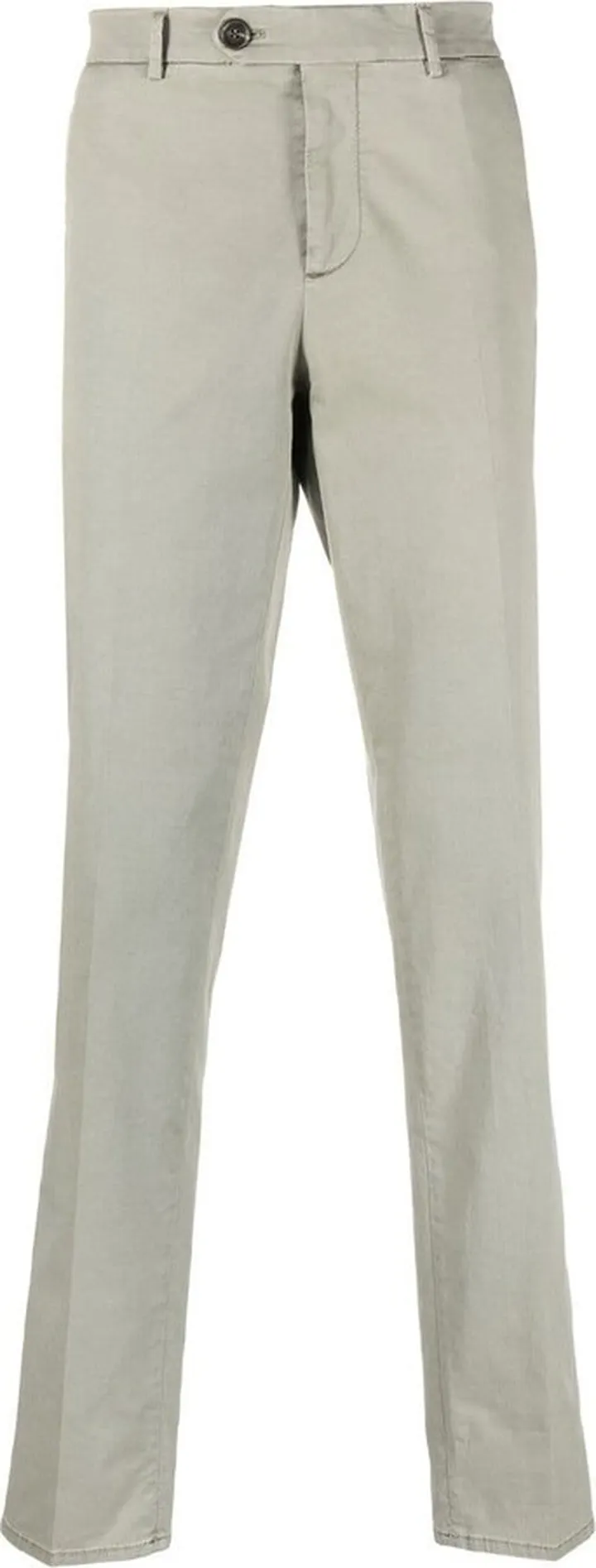 Mid-Rise Straight-Leg Trousers