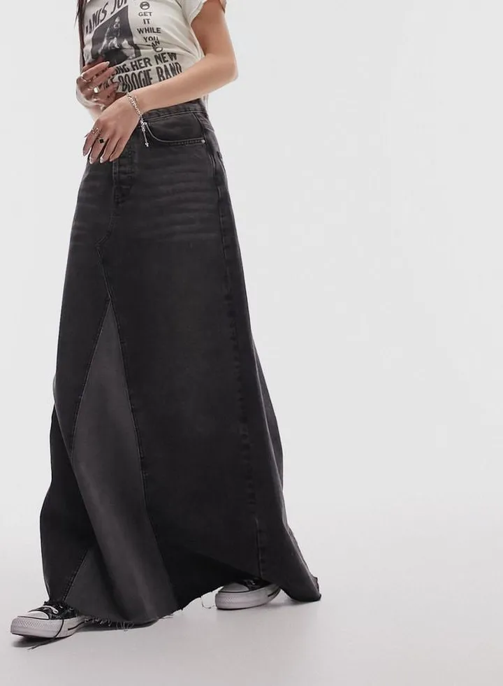 High Waist Denim Skirt