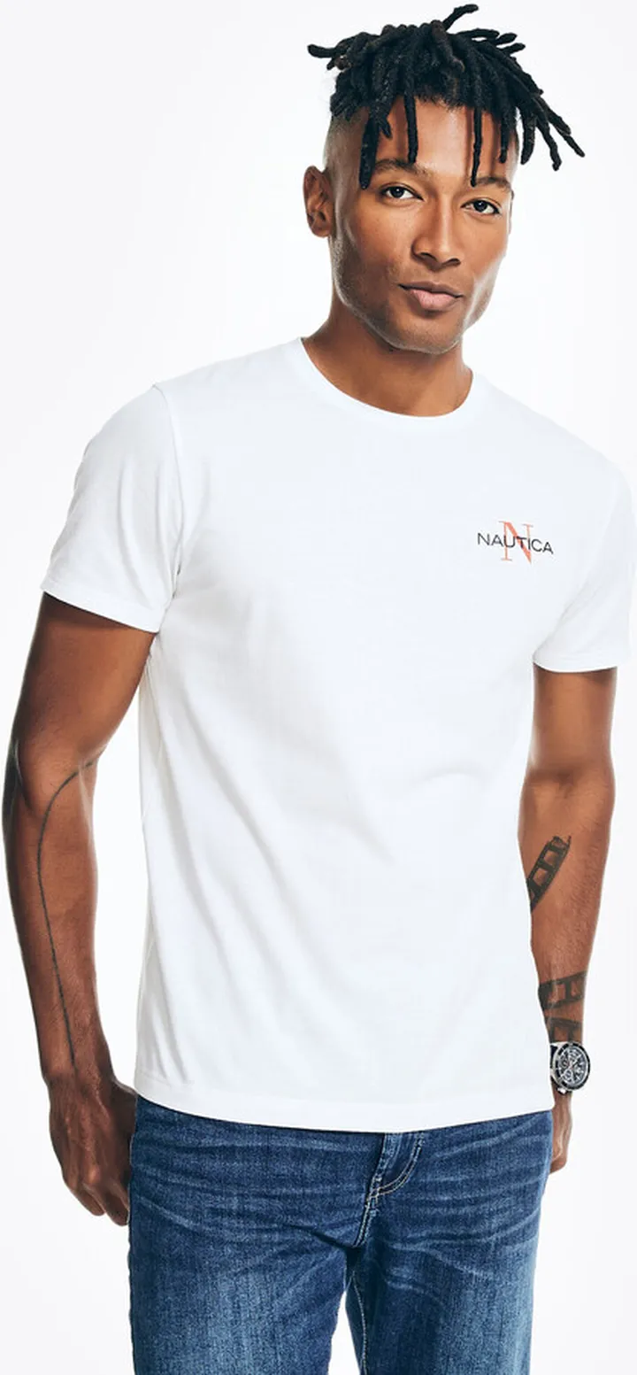 Sustainably Crafted Photo Sailboat Graphic T-Shirt
