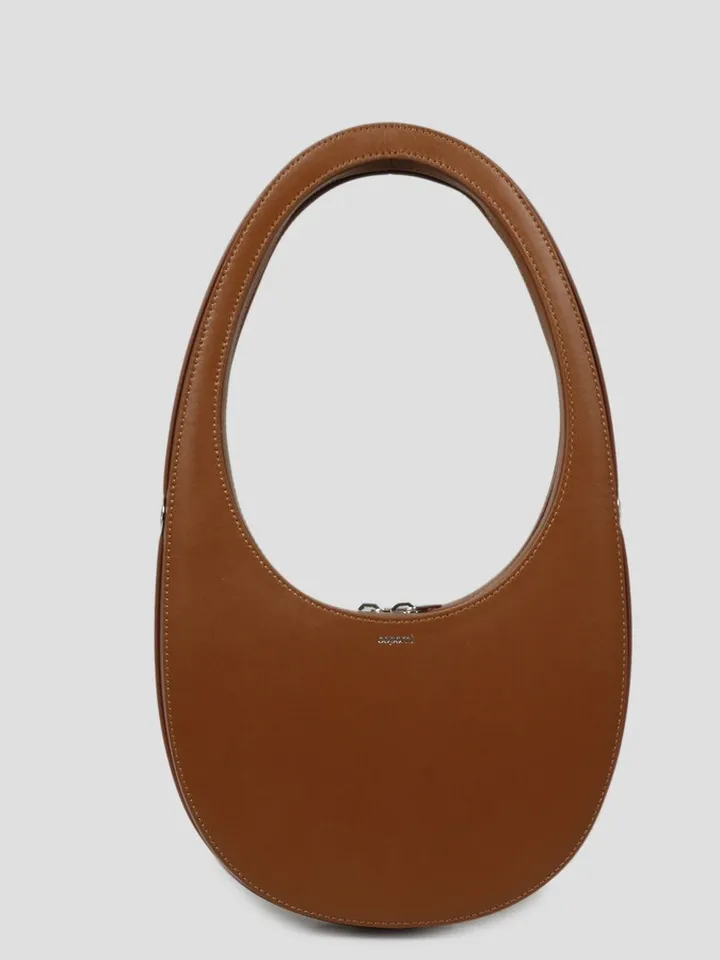 Coperni leather oval-shaped bag.